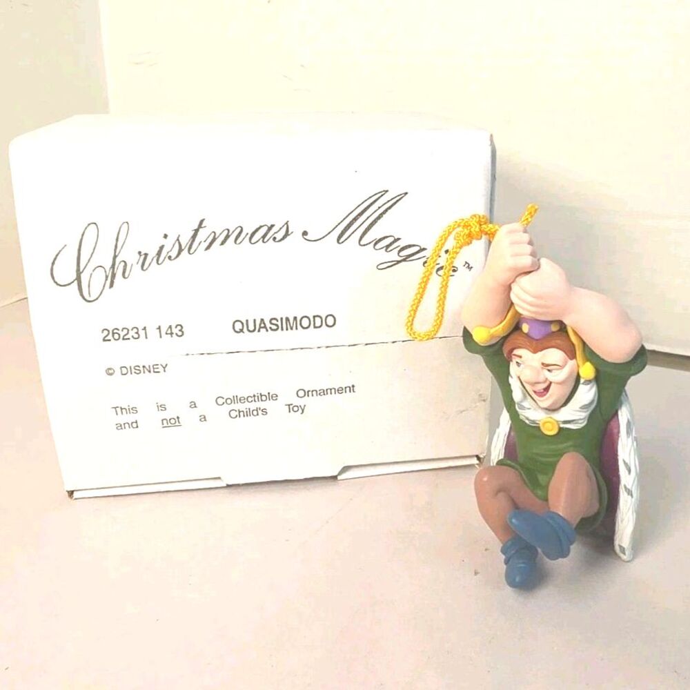 Vintage Disney Quasimodo Christmas Magic Ornament 26231-143 With Original Box